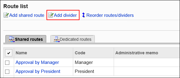 Image of adding dividers