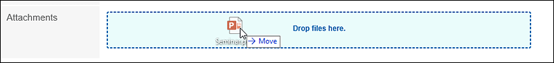 Image of attaching files
