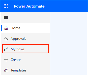 截图：已登录Microsoft Power Automate的页面